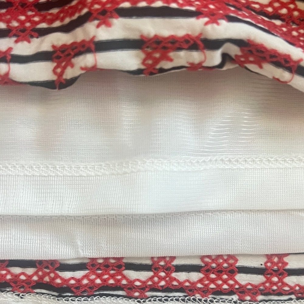 THML Red & White Stitched Patterned Women's Mini … - image 6